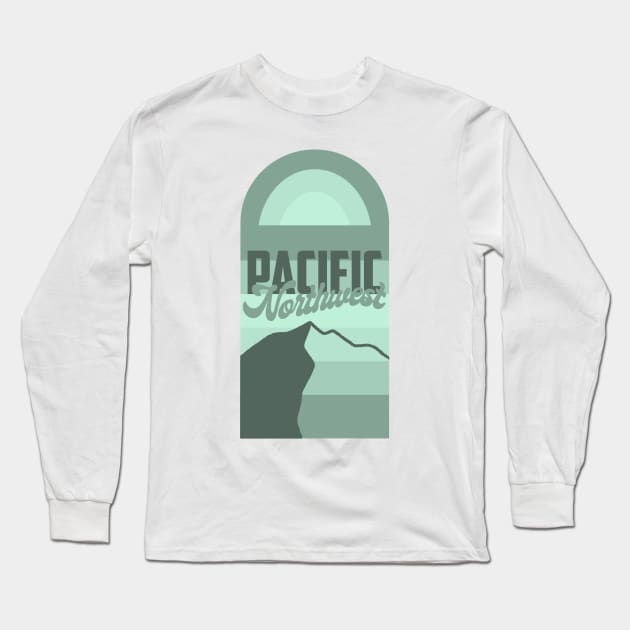 Pacific Northwest Long Sleeve T-Shirt by Rosemogo